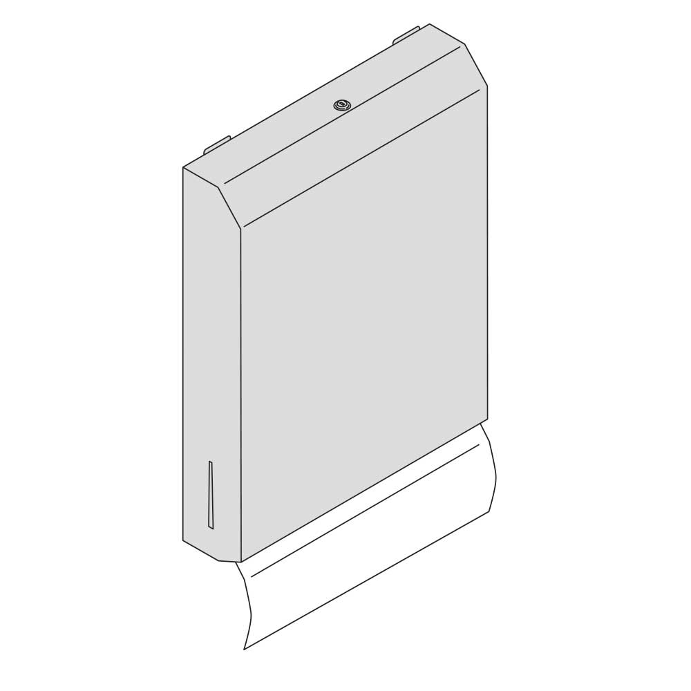 0210 paper towel dispenser - pegboard accessories