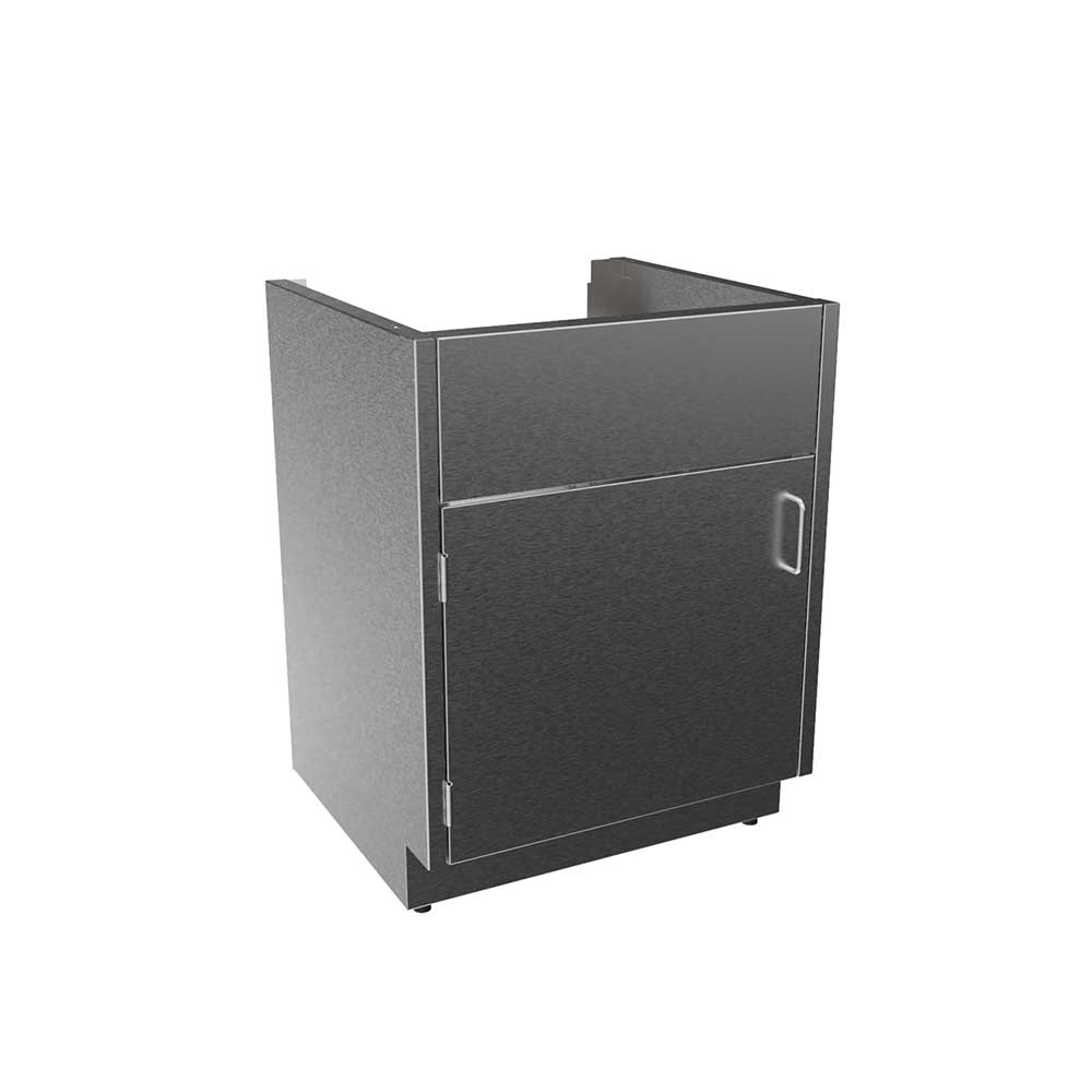 SBC3224-SK-LH Stainless Steel ADA Height Sink Base Cabinet