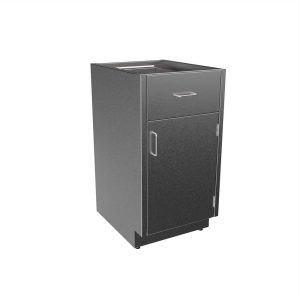 SBC3518-A-RH Stainless Steel Standing Height Base Cabinet with 1 Drawer, 1 Door