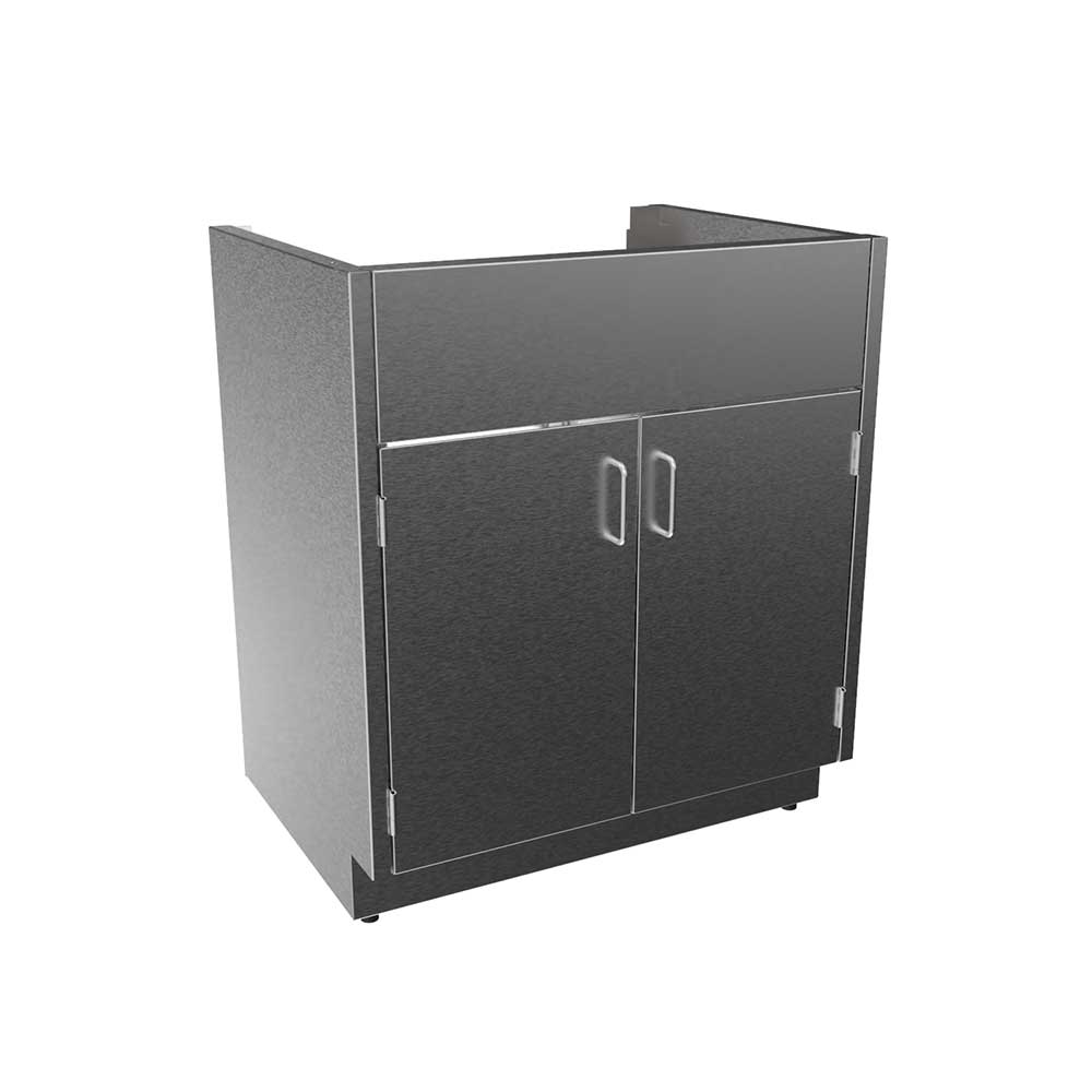 SBC3530-SK Stainless Steel Standing Height Sink Base Cabinet