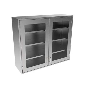 SWC3642-GD Stainless Steel Framed Glass Door Wall Cabinet