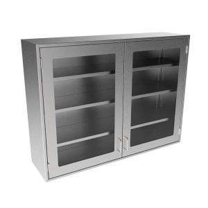 SWC3648-GD Stainless Steel Framed Glass Door Wall Cabinet